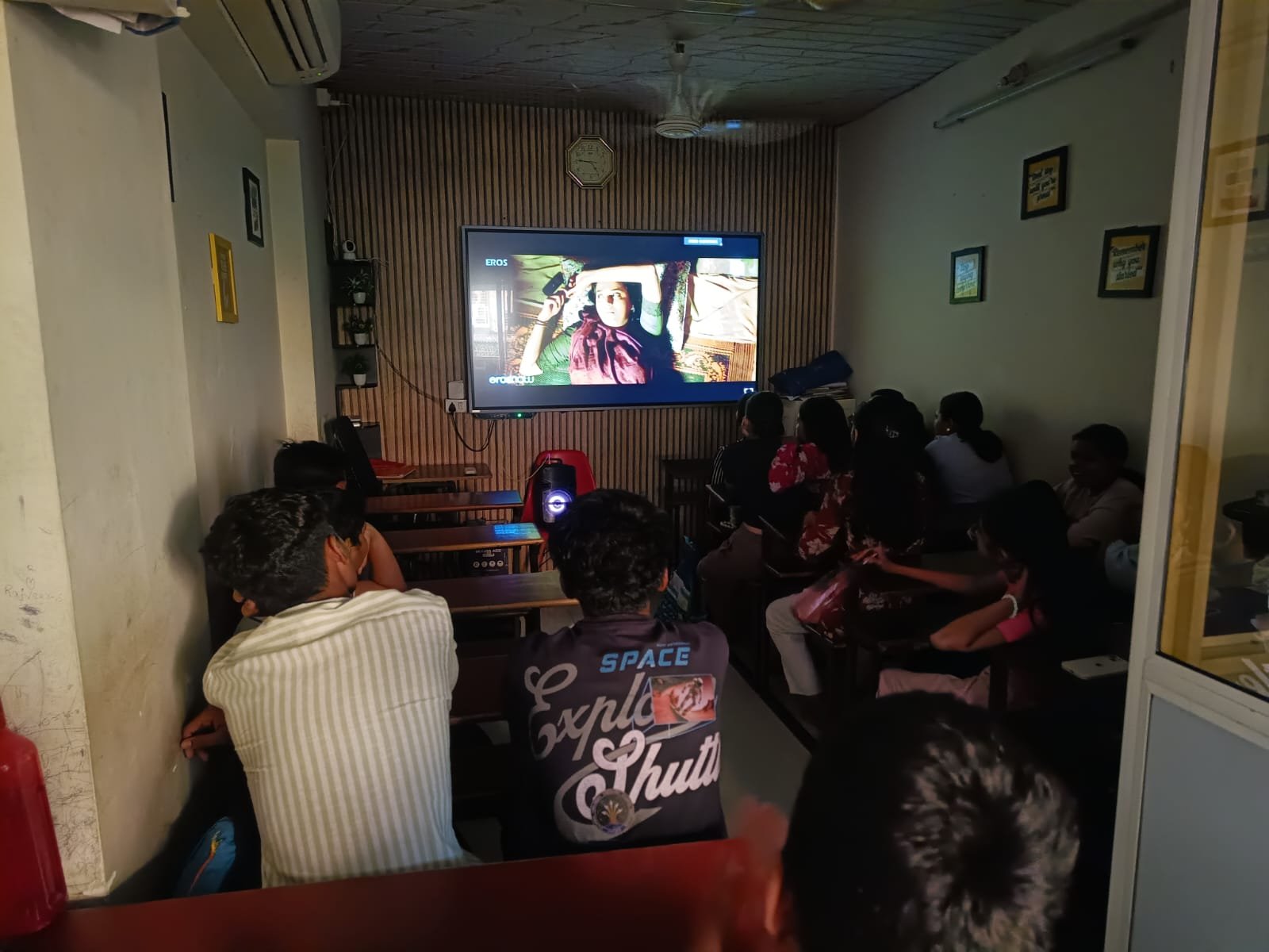 Movie time at Wise Academy